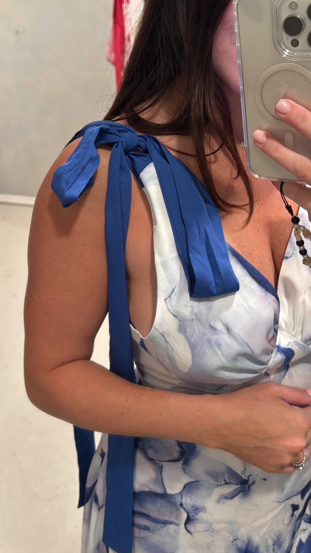 Beasley Floral Shoulder Tie Maxi