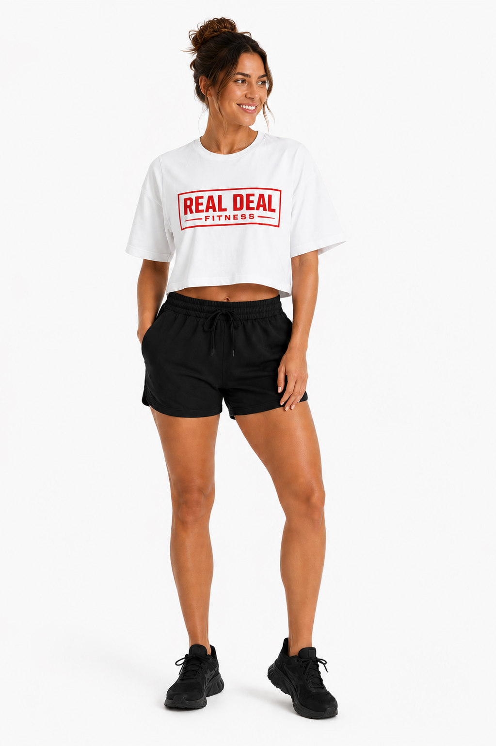 RD#24 Champion REAL DEAL CROPPED T SHIRT