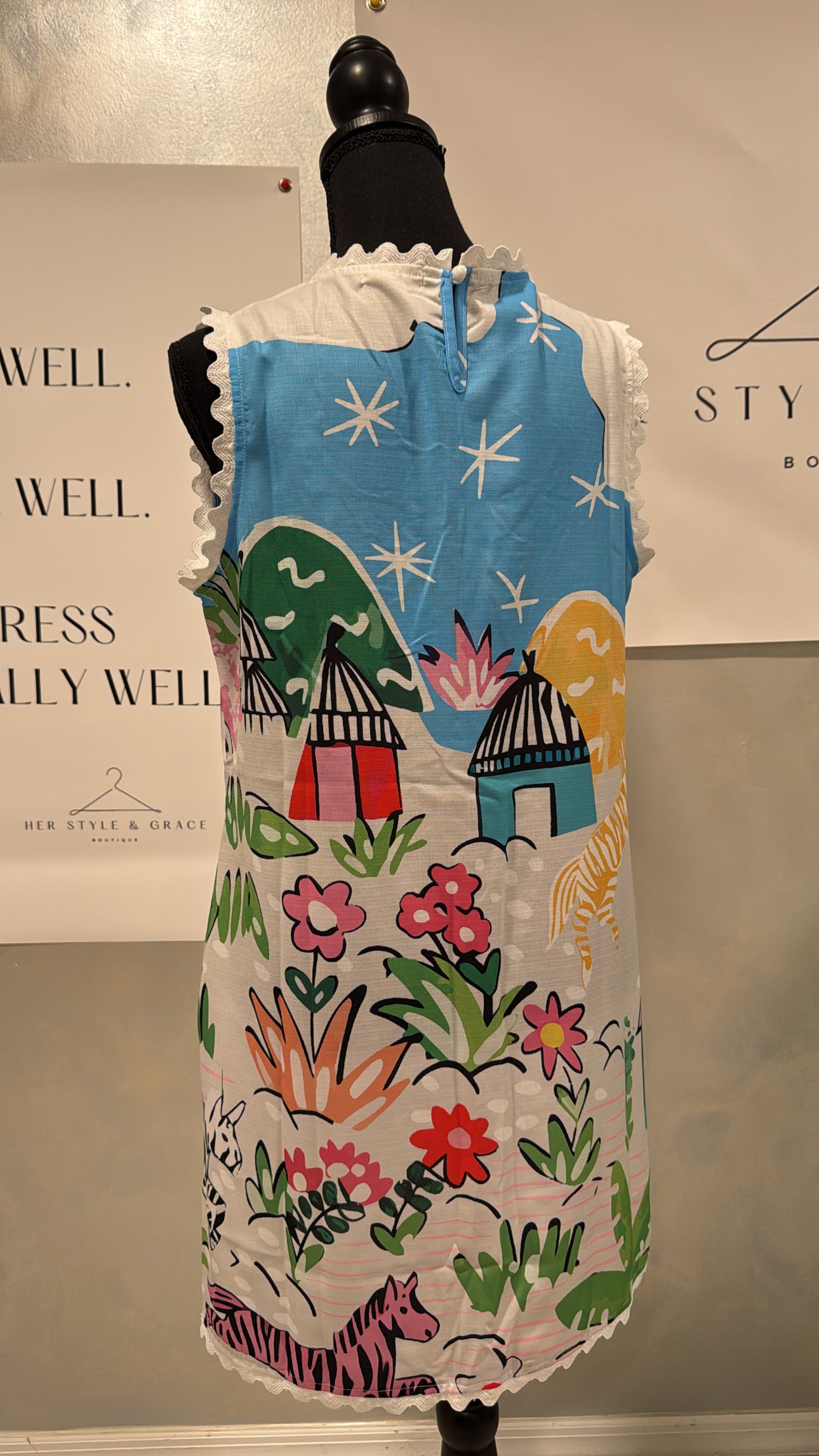 Morant A Line Scallop Dress