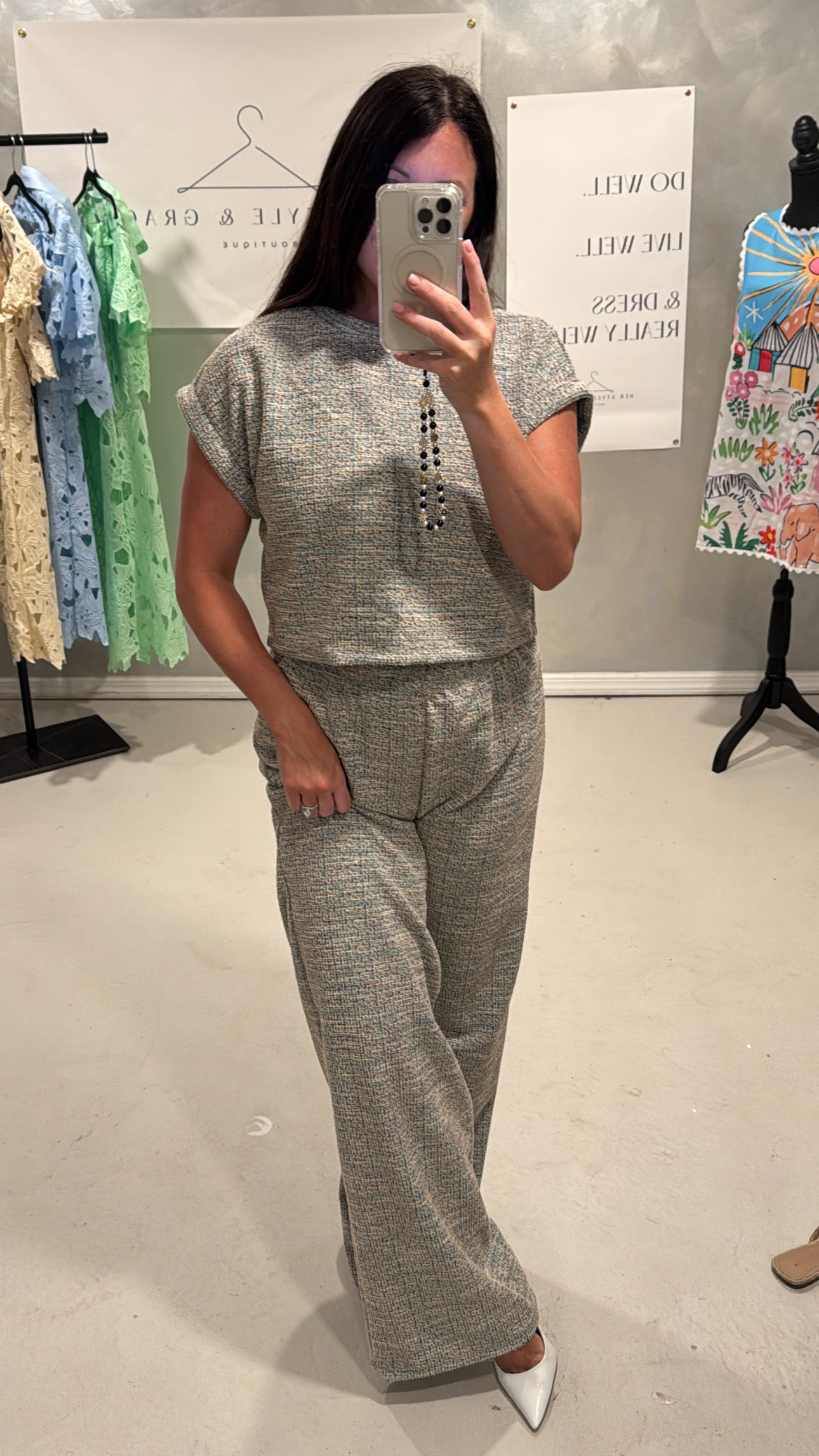 Wemby Tweed Pants Set