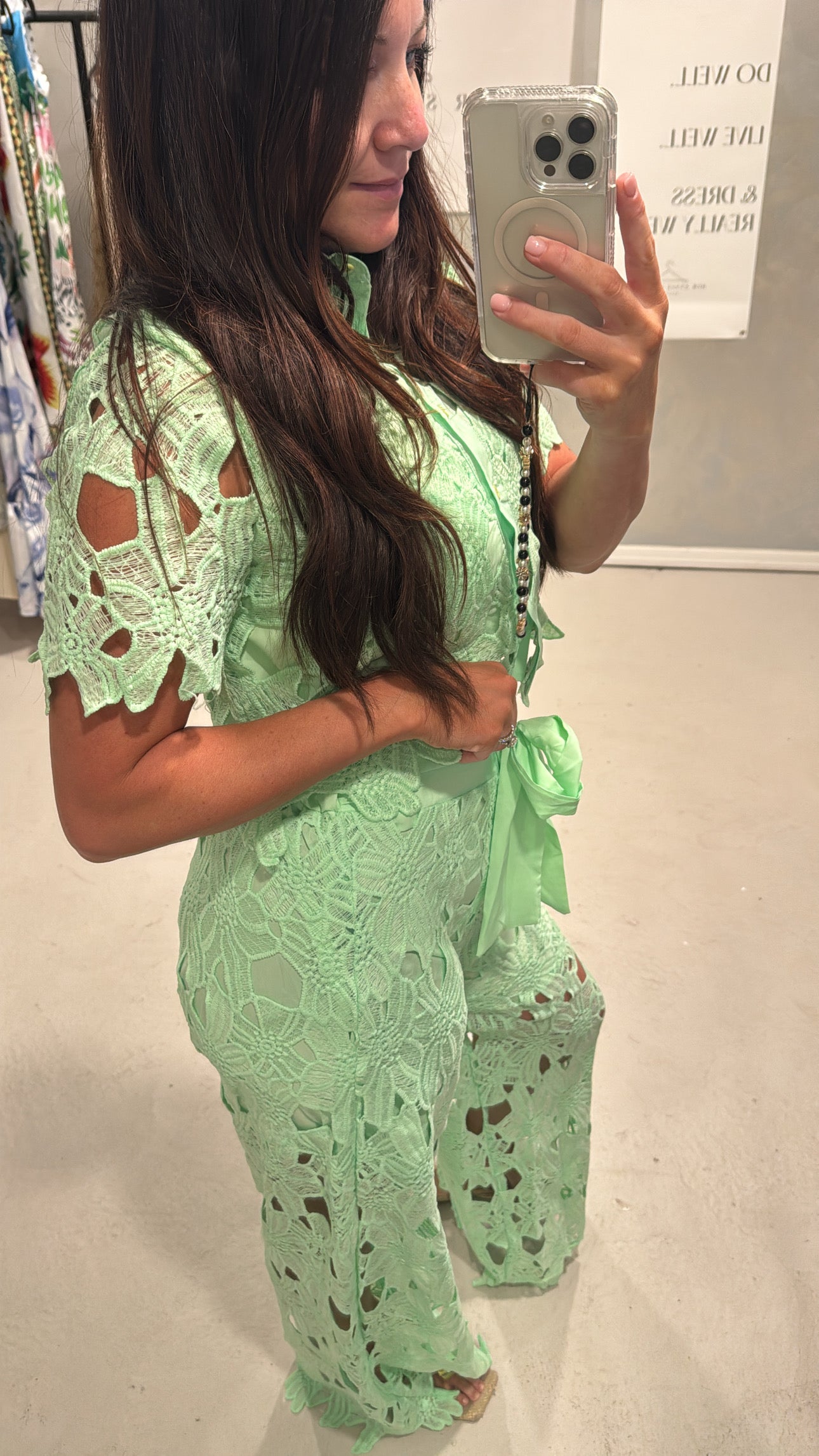 Brunson Eyelet Wide Leg Set