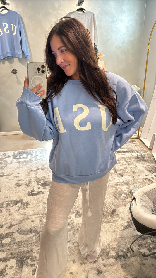 USA Cozy Crewneck