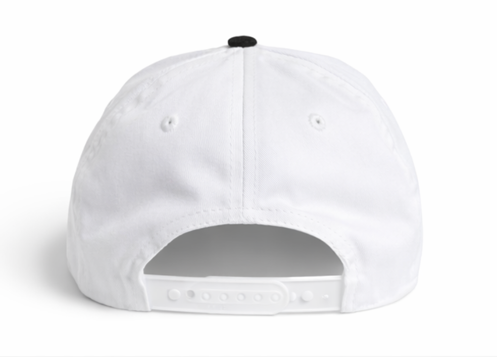 Real Deal Fitness Black and White Snap Back