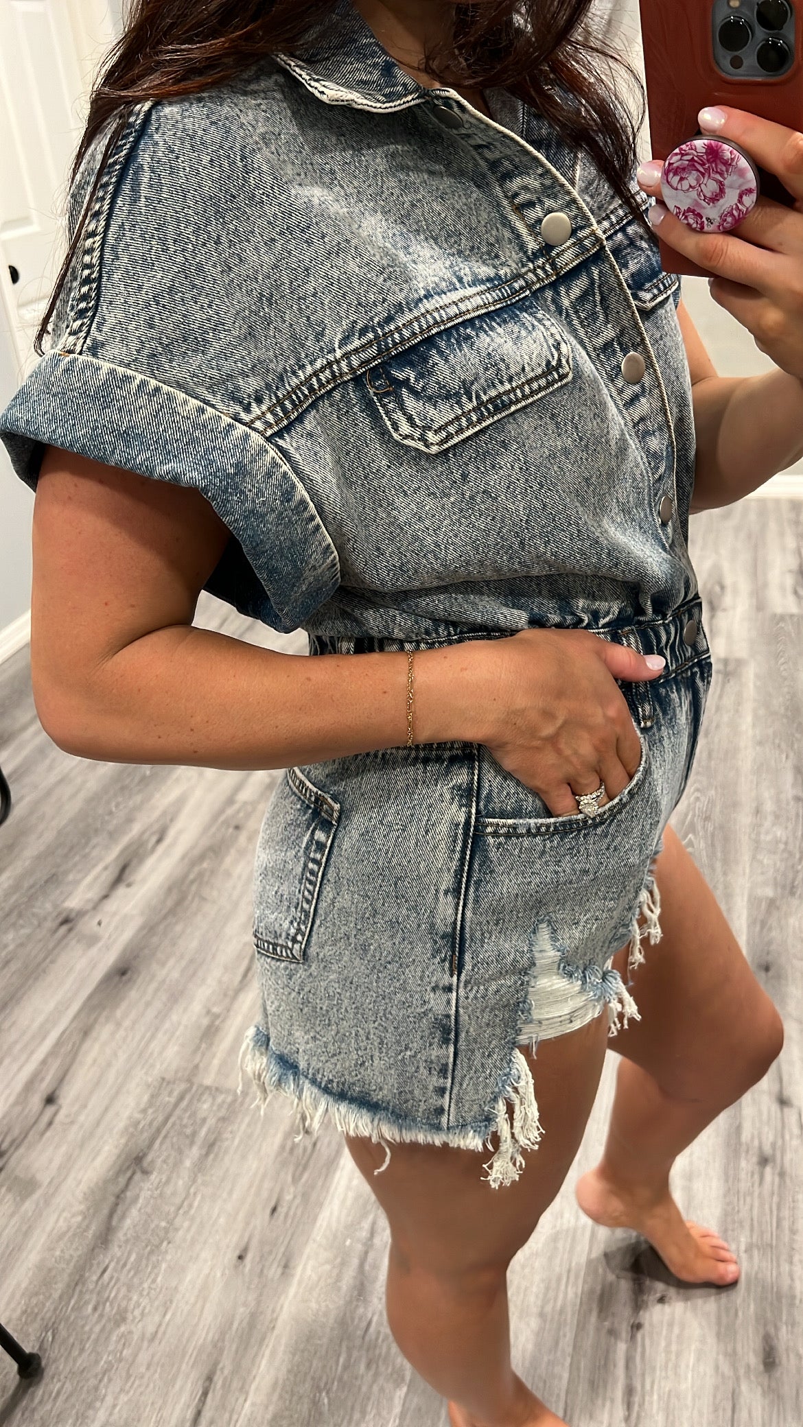 Chamberlain Denim Romper