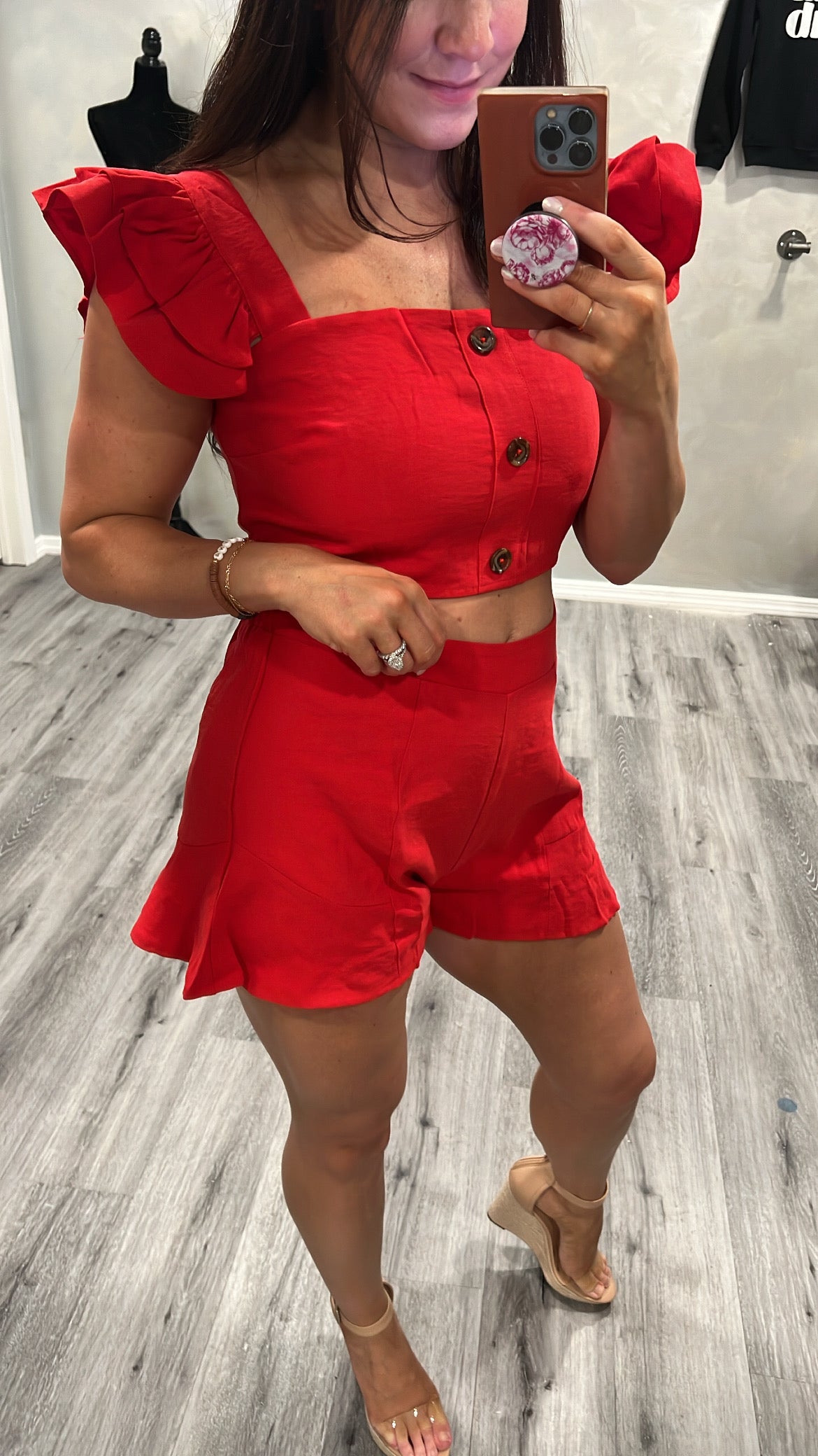 Chauncey Two Piece Ruffle Set