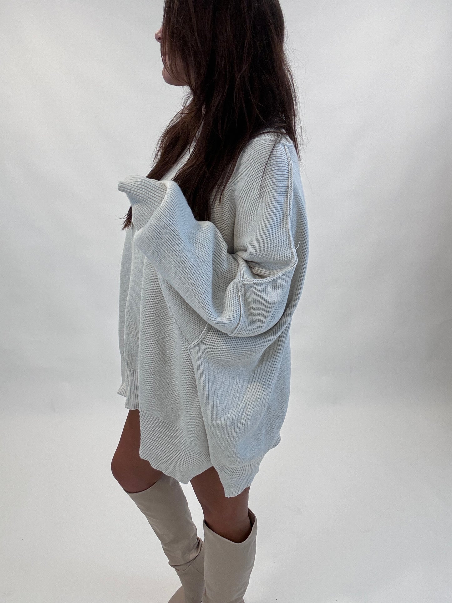 Isaiah Oversized Side Slit Sweater