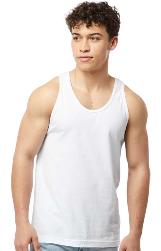#RD6 WHITE UNISEX TANK TOP