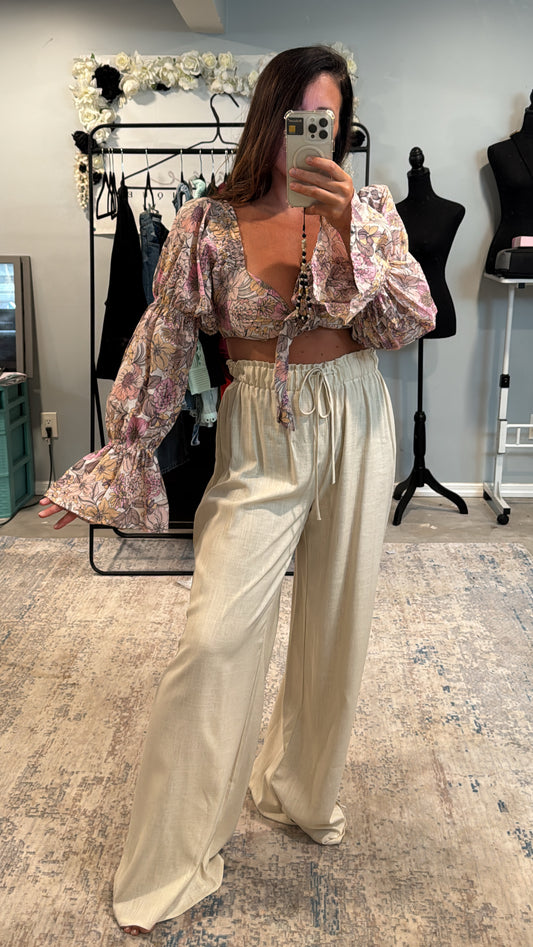 Daniels High Waist Wide Leg Pants