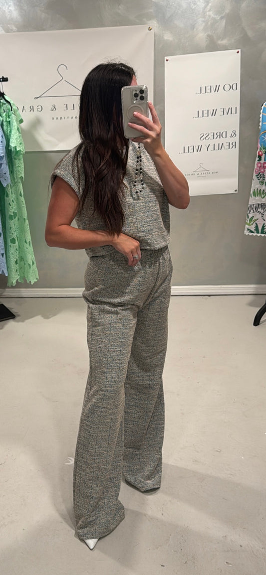 Wemby Tweed Pants Set