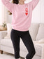 Queen of hearts Pink Crew Neck