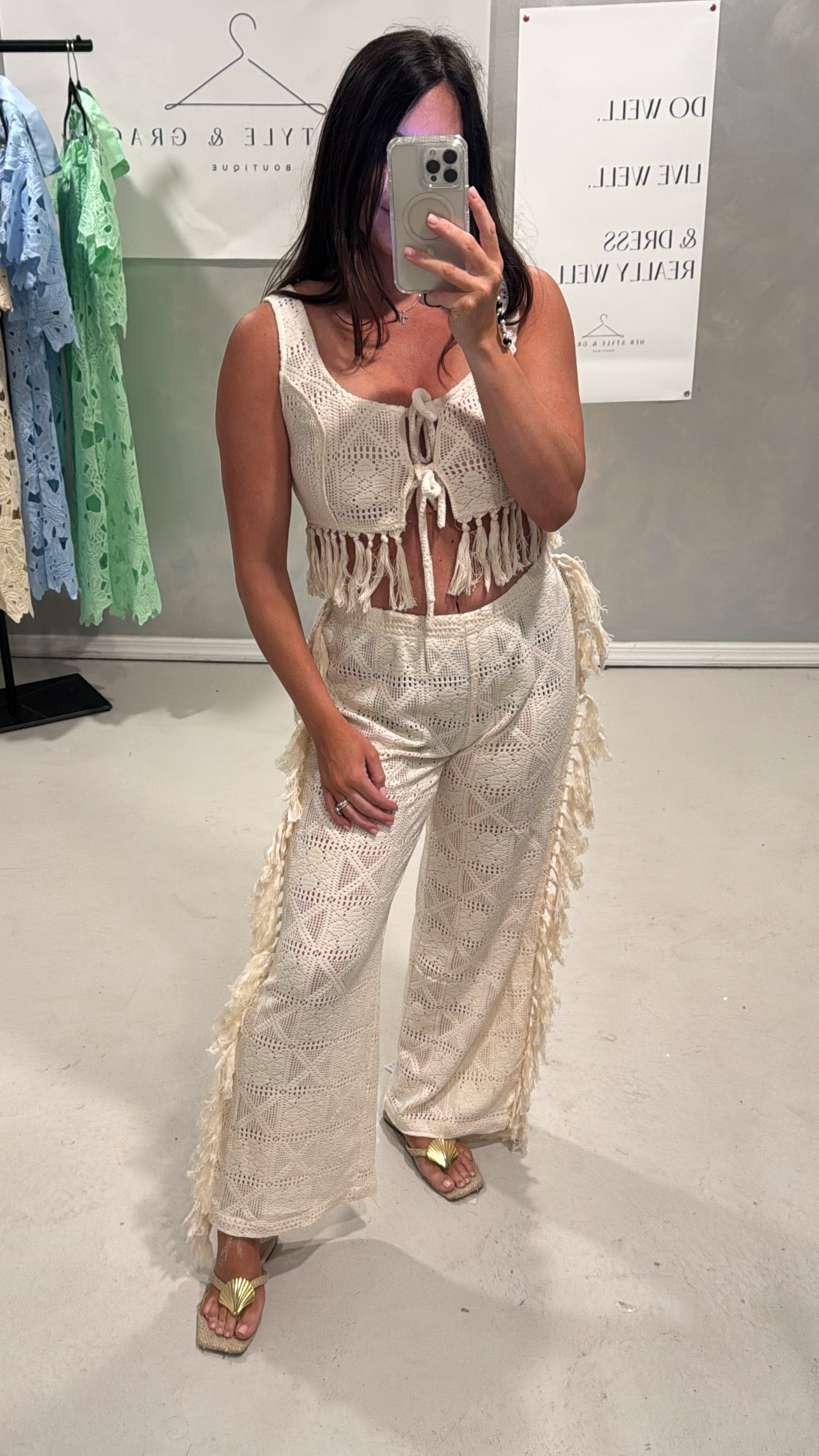 Barnes Crochet Fringe Set