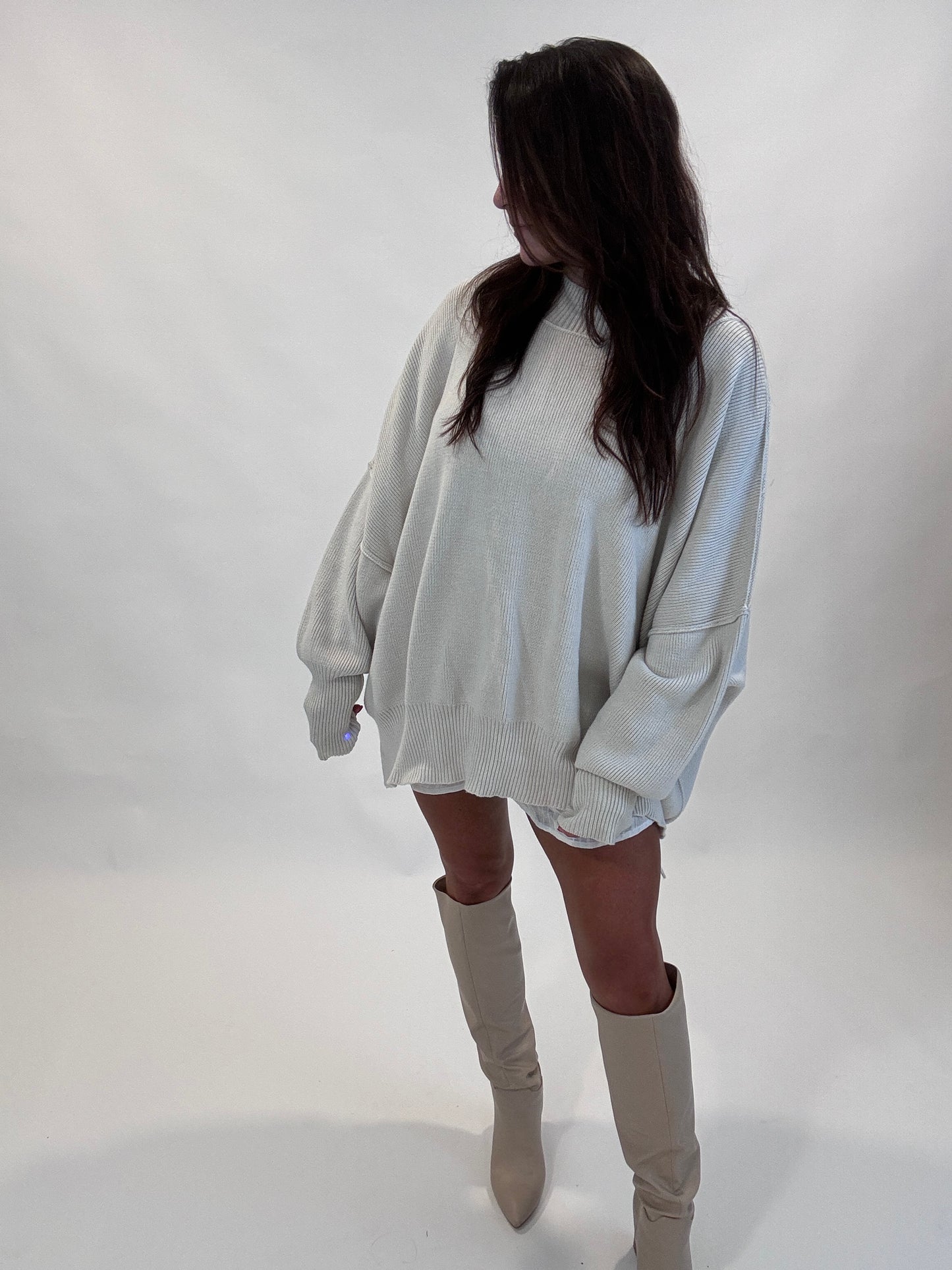 Isaiah Oversized Side Slit Sweater