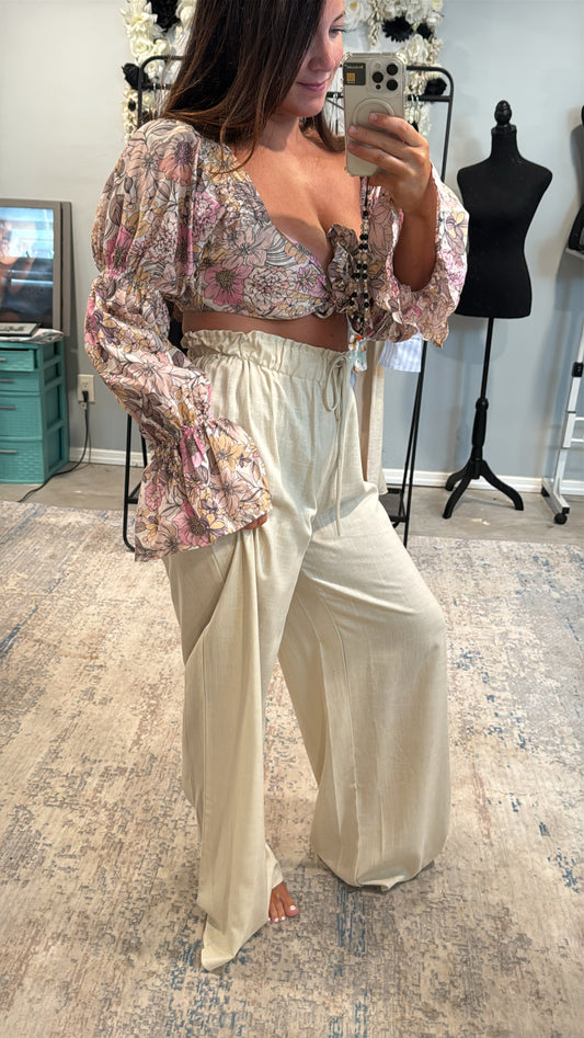 Daniels High Waist Wide Leg Pants