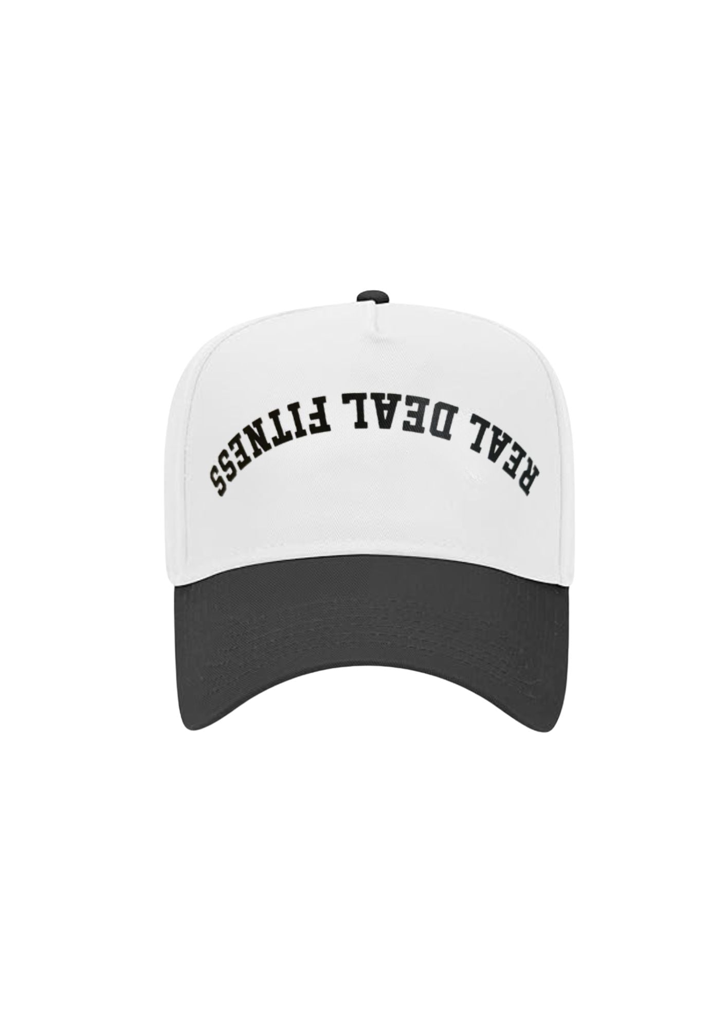 Real Deal Fitness Black and White Snap Back