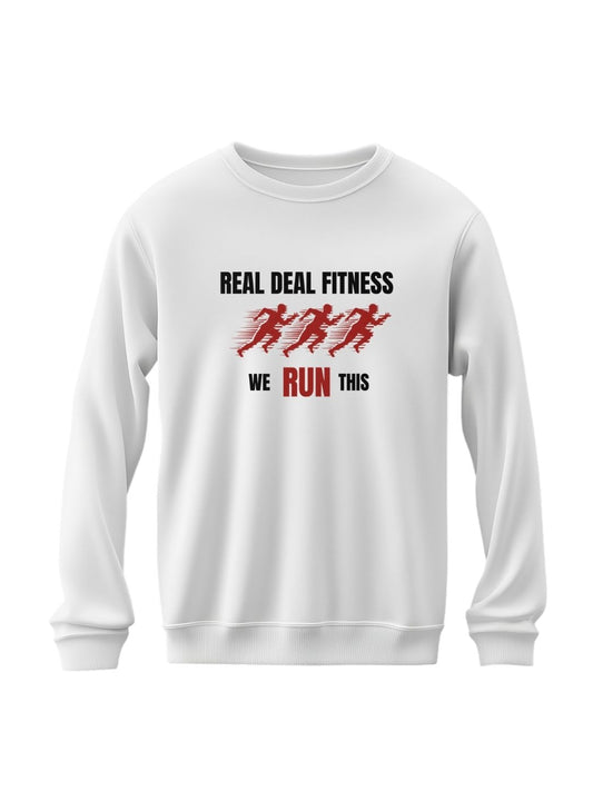 REAL DEAL FITNESS RUNNING CREW NECK SWEATSHIRT