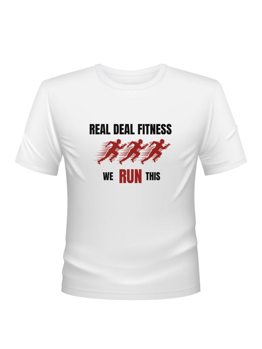 REAL DEAL FITNESS RUNNING DRI - FIT TSHIRT