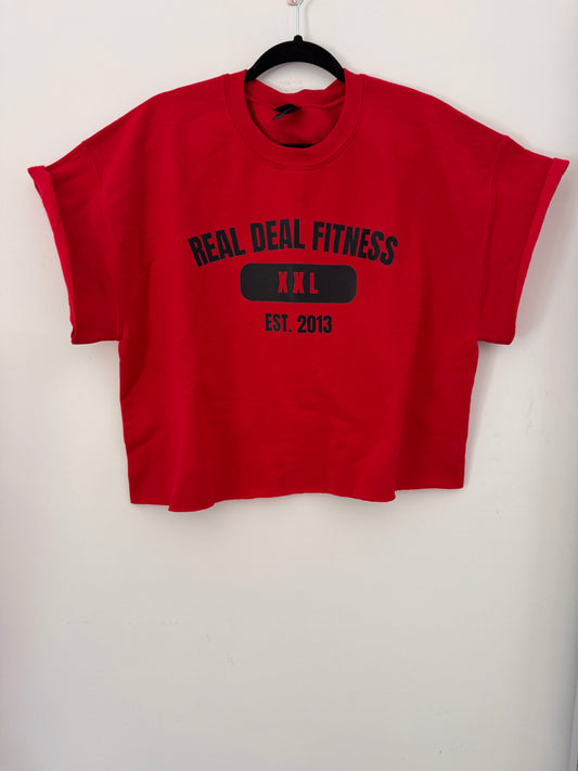 #RD17 RED SHORT SLEEVE SWEATSHIRT