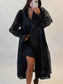 Sims Organza Puff Sleeve Trench