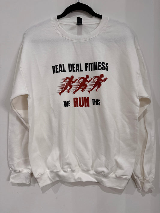 REAL DEAL FITNESS RUNNING CREW NECK SWEATSHIRT