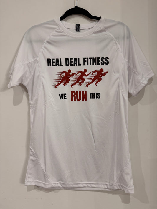 REAL DEAL FITNESS RUNNING DRI - FIT TSHIRT