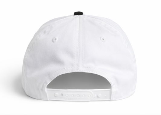 Real Deal Fitness Black and White Snap Back