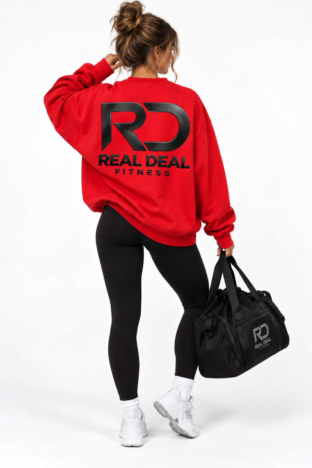 RD#16 RED OVERSIZED CREWNECK