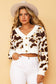 Hans Cow Print Cropped Cardigan