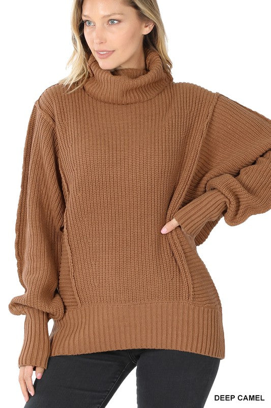 Simone Oversized Turtleneck Sweater