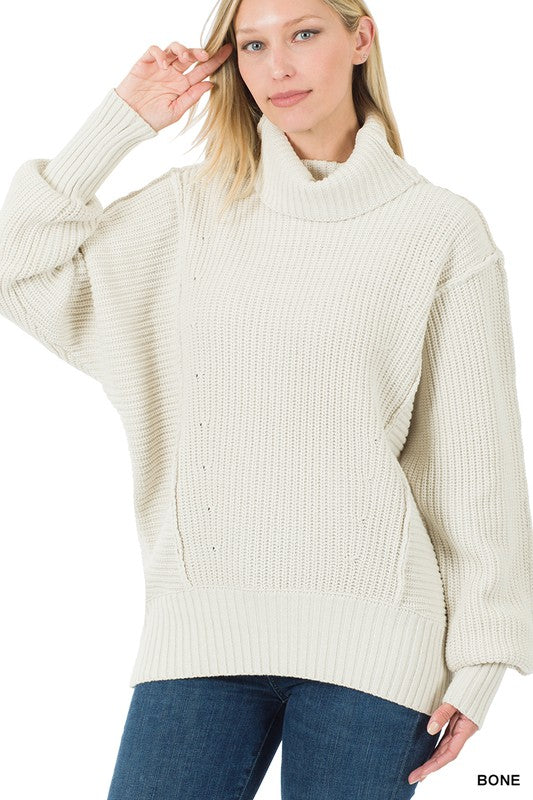 Simone Oversized Turtleneck Sweater