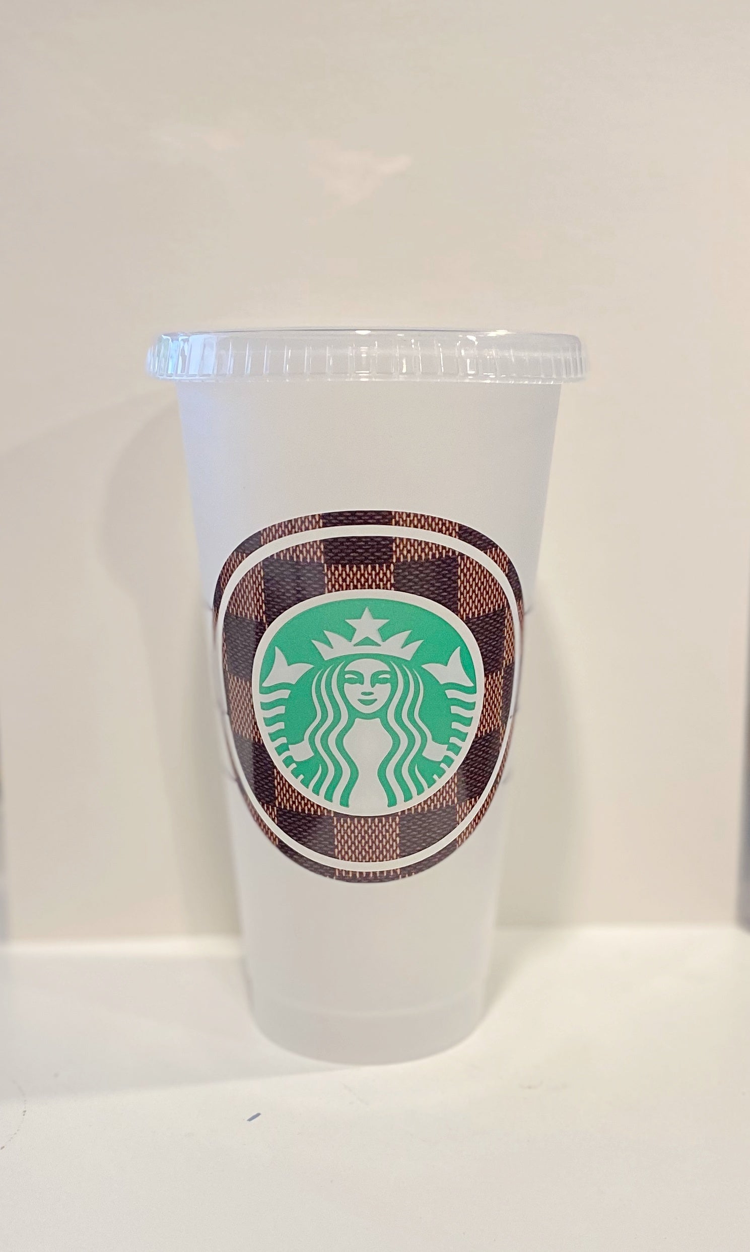 Designer Starbucks Reusable Luxury Cup With Lid and Straw 