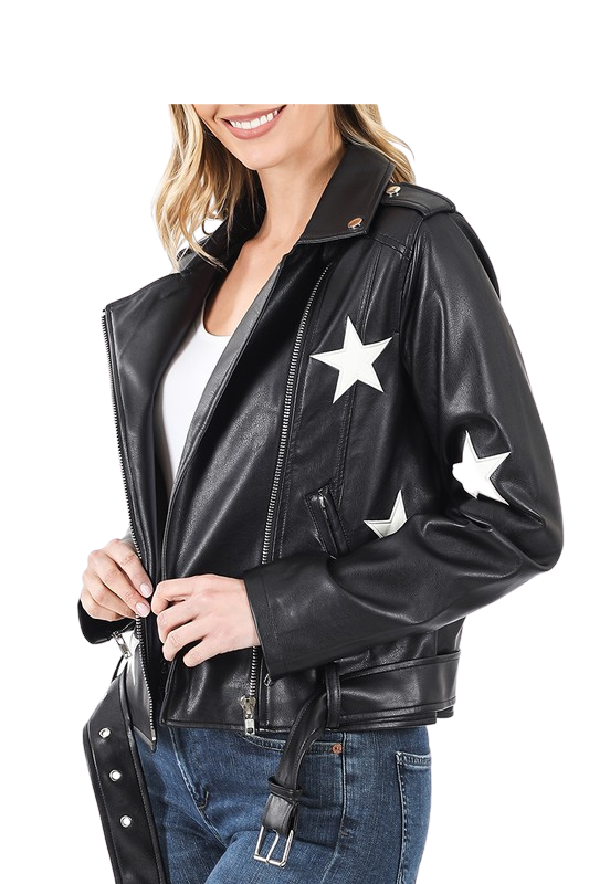 Vince Starburst Leather Jacket (3 colors)