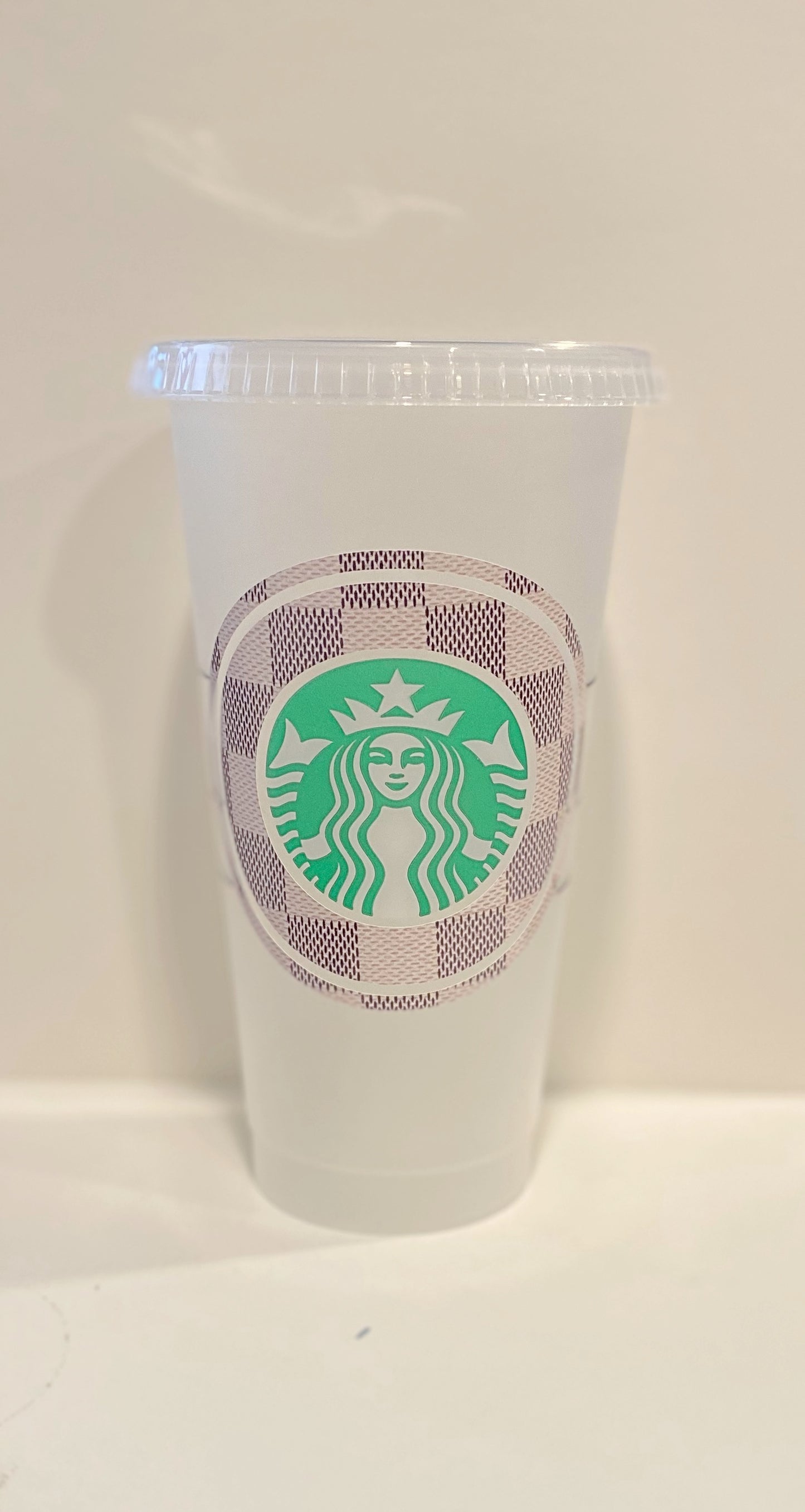 Designer Starbucks Reusable Luxury Cup With Lid and Straw 